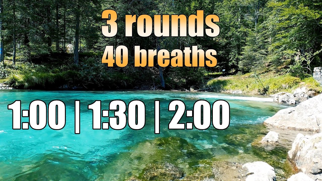 Guided Breathing - 3 rounds of Wim Hof Breath Exercise - medit-o-rama